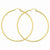14k Yellow Gold Polished 2mm Round Hoop Earrings