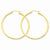 14k Yellow Gold Polished 2.5mm Round Hoop Earrings