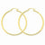 14k Yellow Gold Polished 2.5mm Round Hoop Earrings