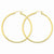 14k Yellow Gold Polished 2.5mm Round Hoop Earrings