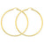 14k Yellow Gold Polished 2.5mm Lightweight Round Hoop Earrings