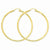14k Yellow Gold Polished 3mm Round Hoop Earrings