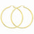 14k Yellow Gold Polished 3mm Round Hoop Earrings