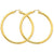 14k Yellow Gold Polished 4mm Lightweight Round Hoop Earrings
