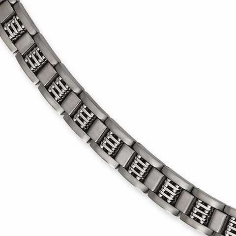 Titanium Brushed and Polished Bracelet