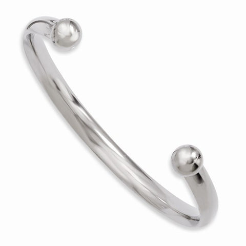Titanium Polished Cuff Bangle Bracelet
