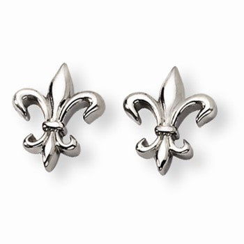 Titanium Fleur de lis Earrings