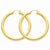 14k Yellow Gold Polished 5mm Tube Hoop Earrings