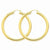 14k Yellow Gold Polished 5mm Tube Hoop Earrings