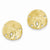 14k Yellow Gold Large S&dollar Post Earrings
