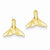 14k Whale Tail Post Earrings