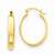 14k Yellow Gold Lightweight Oval Hoop Earrings