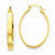 14k Yellow Gold Lightweight Oval Hoop Earrings