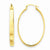 14k Yellow Gold Lightweight Oval Hoop Earrings