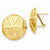 14k Yellow Gold Satin Polished Omega Back Post Earrings