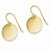 14k Yellow Gold Polished Circle Disc Earrings