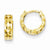 14k Yellow Gold Hinged Hoop Earrings