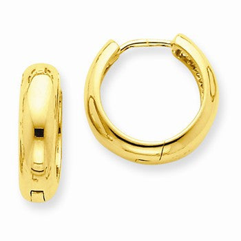 14k Yellow Gold Huggie Earrings