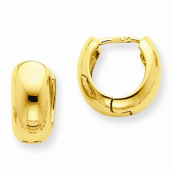14k Yellow Gold Hinged Hoop Earrings