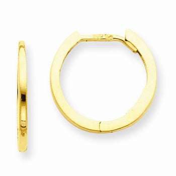 14k Yellow Gold Hinged Hoop Earrings