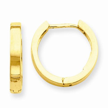 14k Yellow Gold Hinged Hoop Earrings
