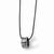 Tungsten Tungsten Polished Leather Cord Necklace