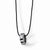 Tungsten Tungsten Polished Leather Cord Necklace