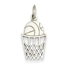 14k White Gold Basketball Charm hide-image