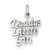 14k White Gold DADDY'S LITTLE GIRL Charm hide-image
