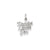 DADDY'S LITTLE GIRL Charm in 14k White Gold