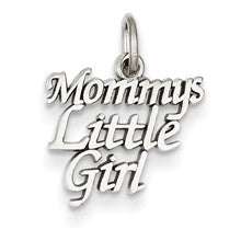 14k White Gold Mommy's Little Girl Charm hide-image