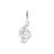 Treble Cleft Charm in 14k White Gold