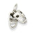 14k White Gold Comedy/Tragedy Charm hide-image
