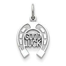 14k White Gold Good Luck Charm hide-image