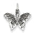 14k White Gold Butterfly Charm hide-image