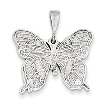 14k White Gold Butterfly Charm hide-image