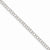 14K White Gold Double Link Charm