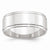 10k White Gold 8mm Flat with Step Edge Wedding Band