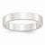 10k White Gold 4mm Lightweight Flat Wedding Band