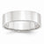 14k White Gold 6mm Lightweight Flat Wedding Band