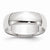 14k White Gold 6mm Lightweight Half Round Wedding Band