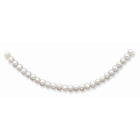 14K Yellow Gold 4.5-5Mm White Freshwater Onion Cultured Pearl Bracelet