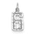 14kw Casted Small Diamond Cut Number 6 Charm hide-image