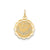 25th Anniversary Disc Charm in 14k Gold