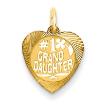 14k Gold #1 Granddaughter Charm hide-image