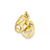 Comedy Tragedy Charm in 14k Gold