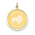 14k Gold Shetland Sheepdog Disc Charm hide-image