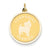 14k Yellow Gold Yorkshire Terrier Disc Charm hide-image