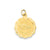 Swimming Disc Charm in 14k Gold