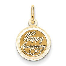 14k Gold Happy Anniversary Charm hide-image